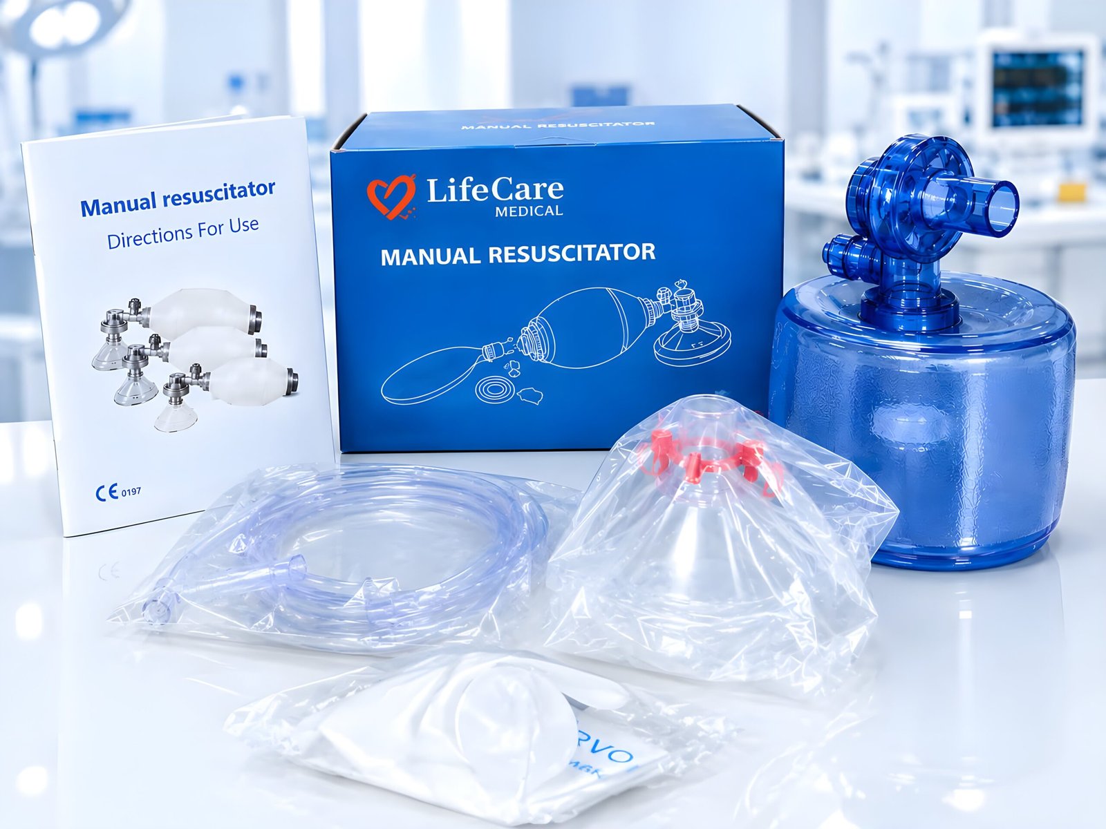 Disposable PVC Manual Resuscitator Ambu Bag